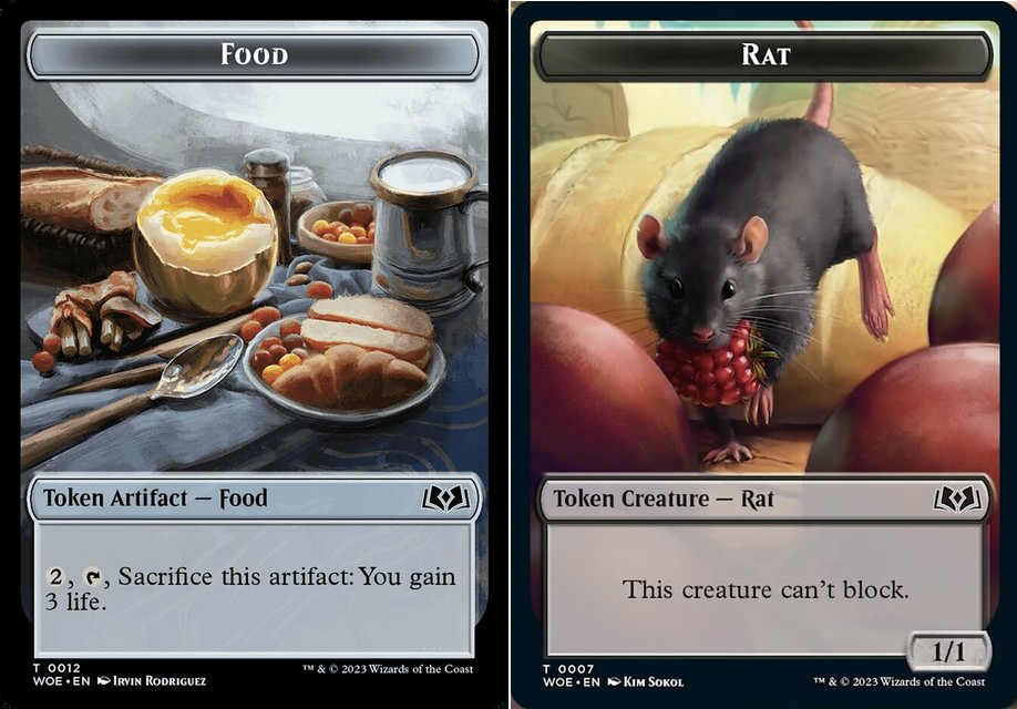 Food Token (012) // Rat Token - Foil